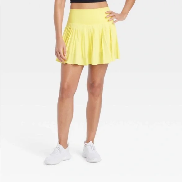 all in motion Skirts All In Motion Micro Pleated Skort Lemon